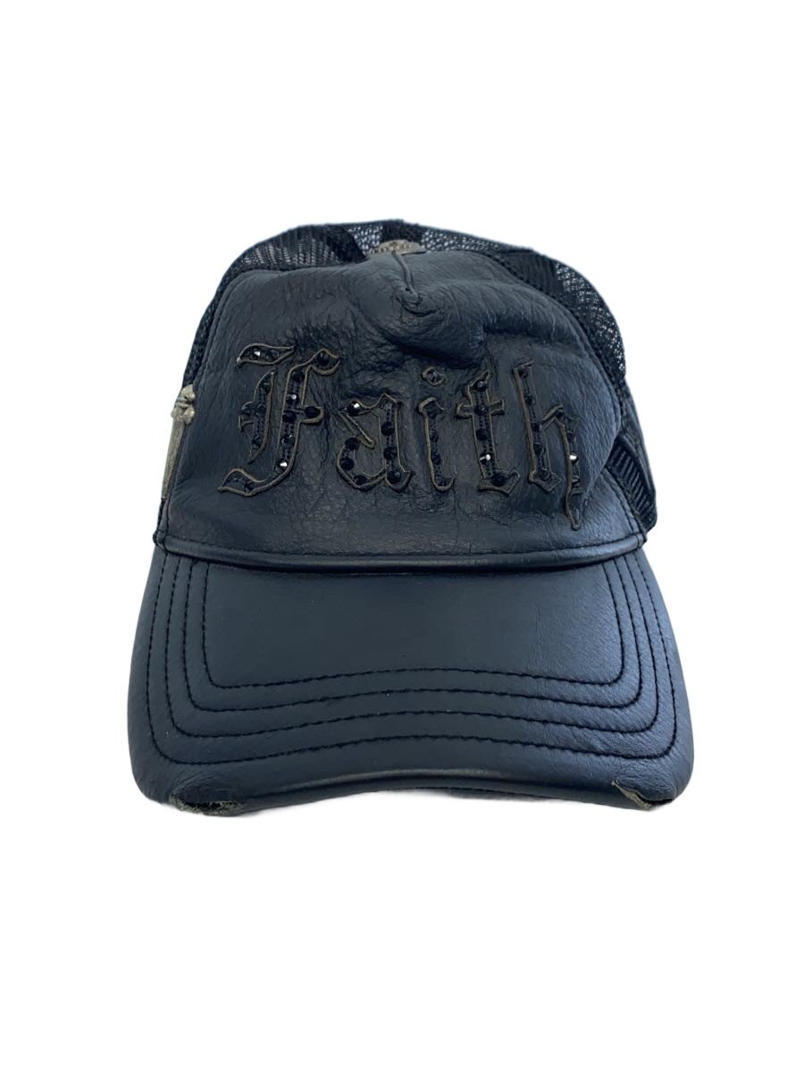 【中古】Faith Connexion◆メッシュ旗がしら/--/なめし革/BLK/メンズ【服飾雑貨他】
