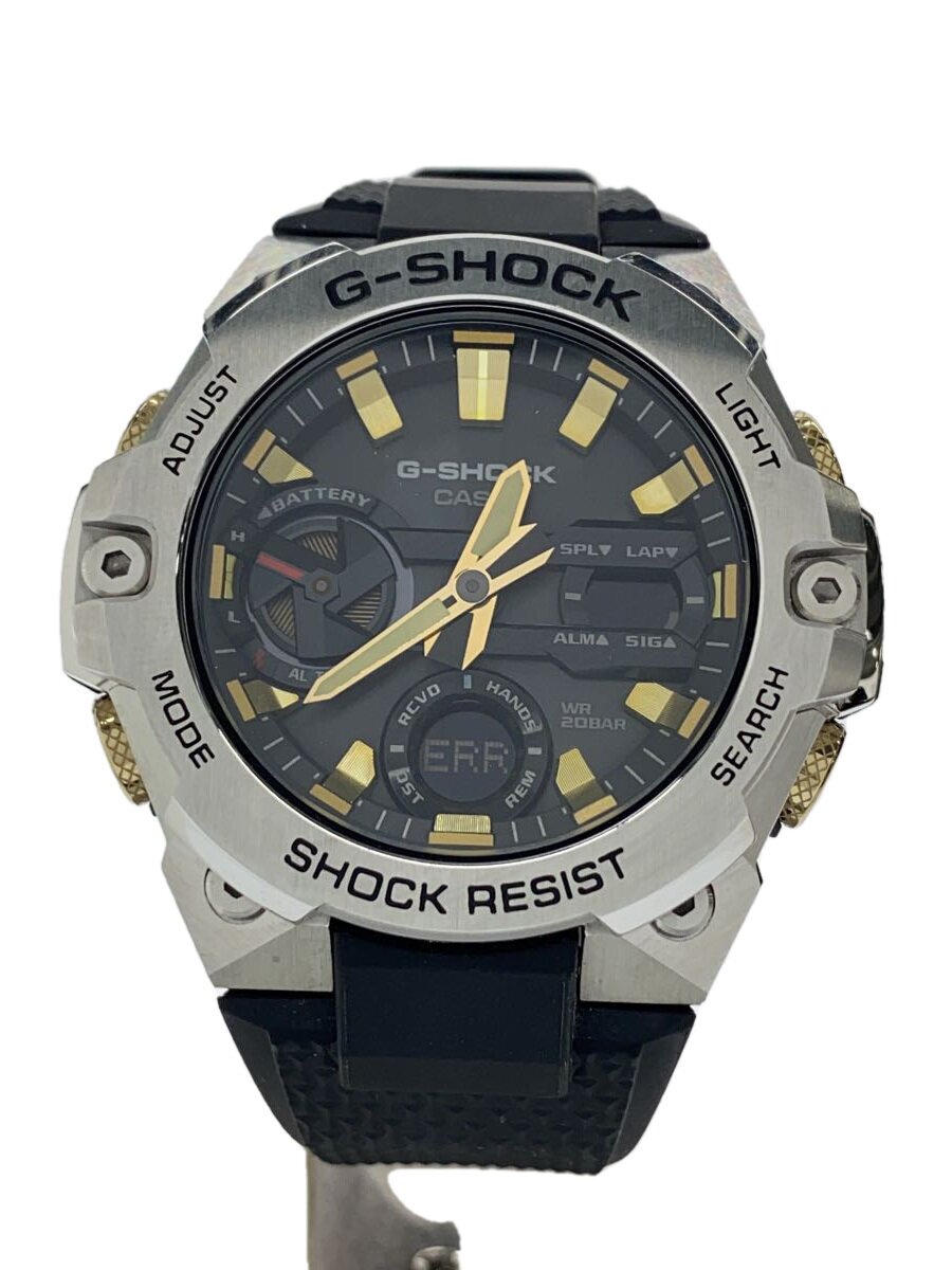 【中古】CASIO◆ソーラーウオッチ_G-SHOCK/アナログ/--/BLK/BLK【服飾雑貨他】