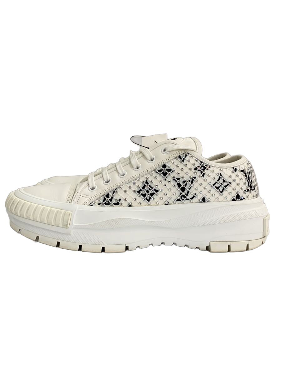 【中古】LOUIS VUITTON◆ローカットスニーカー/40/WHT/なめし革/VL0291【シューズ】