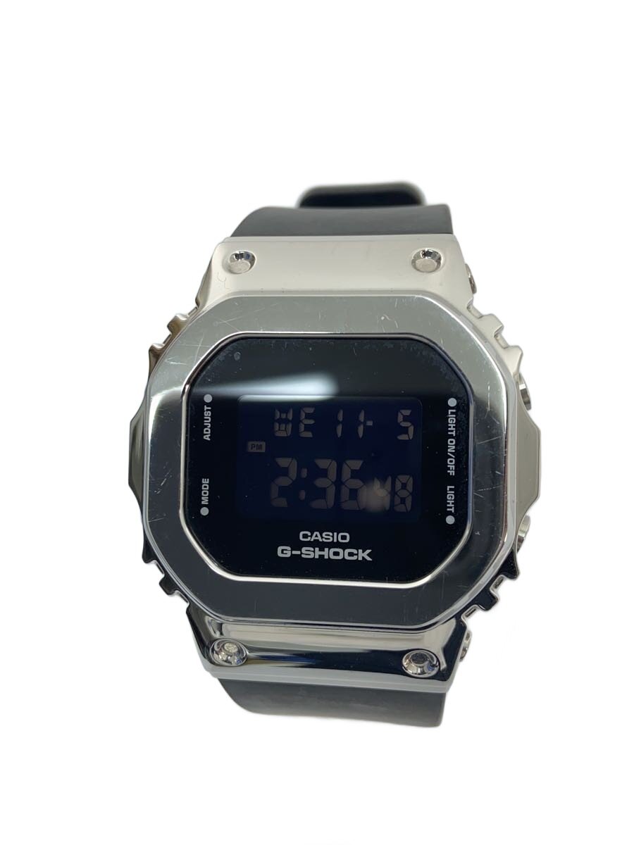 【中古】CASIO◆石英ウオッチ_G-SHOCK/デジタル/天然ゴム/BLK【服飾雑貨他】
