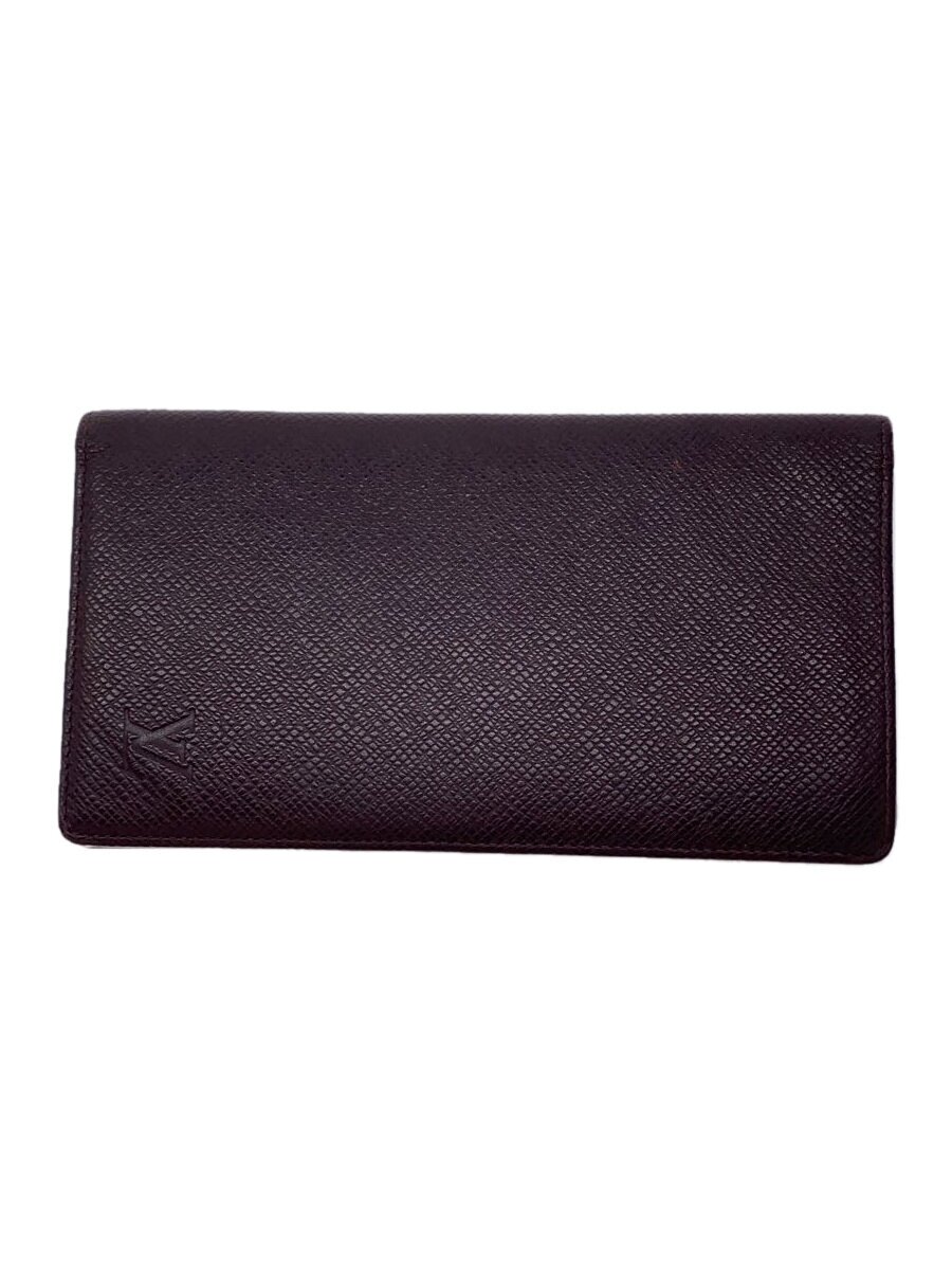 【中古】LOUIS VUITTON◆ポルト・バルール・カルト・クレディ_タイガ_BRW/--/BRD/メンズ【服飾雑貨他】