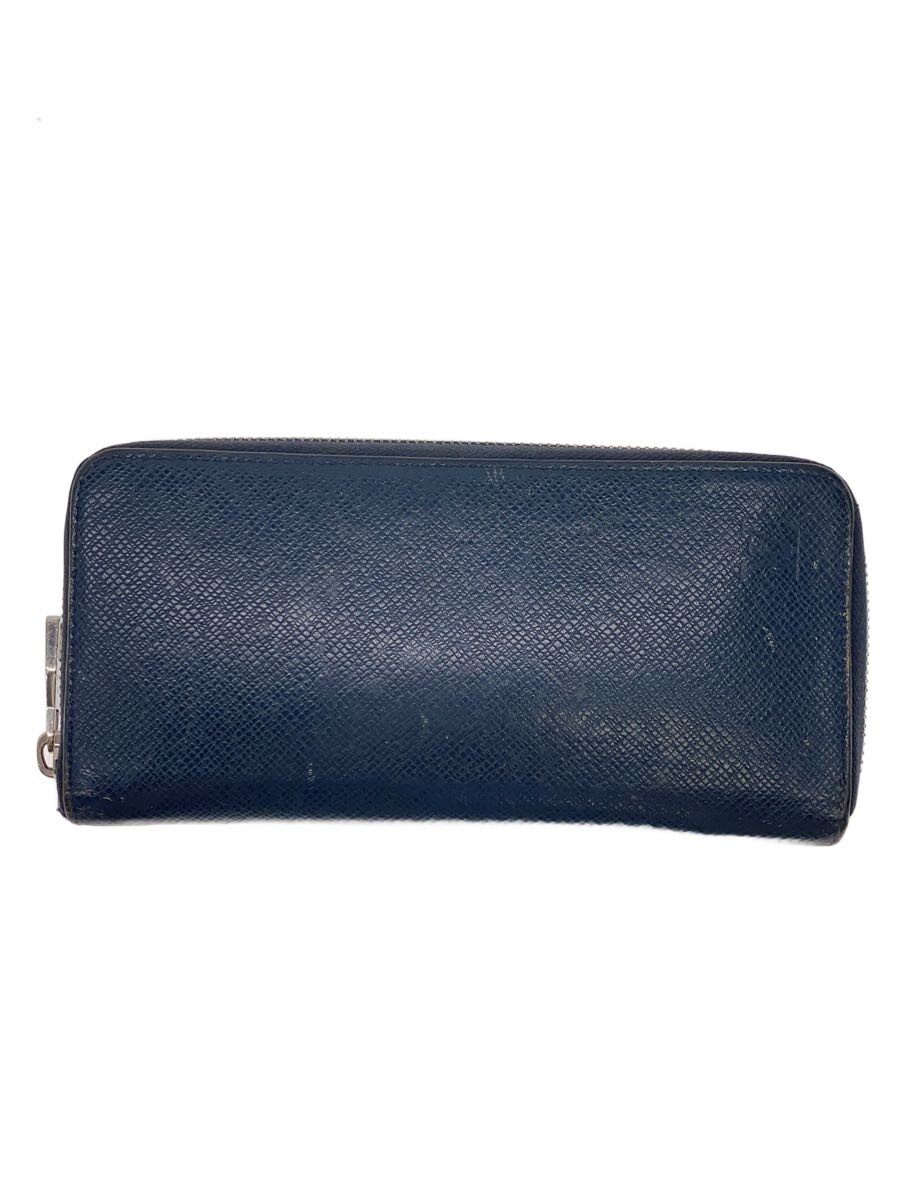 【中古】LOUIS VUITTON◆ジッピー・ウォレット・ヴェルティカル_引き分けガ/なめし革/NVY/メンズ//【服飾雑貨他】