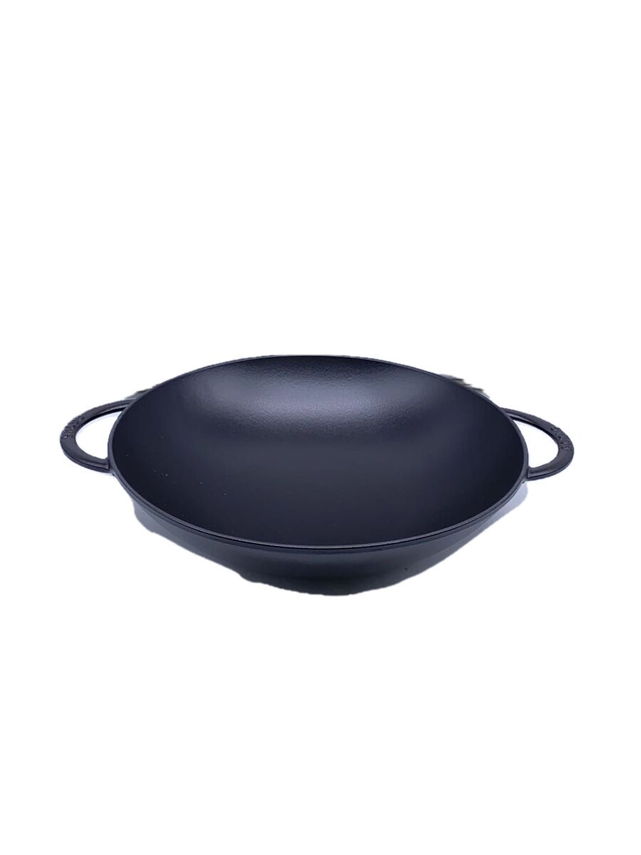 【中古】Staub◆鍋/容量:5.5L/30cm以上/BLK/WOK 37CM-5.7L【キッチン用品】