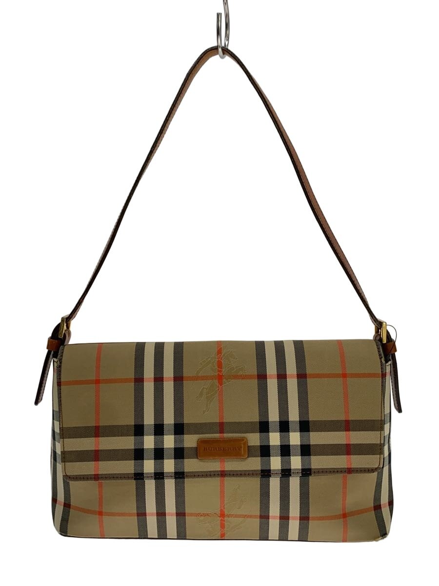 【中古】BURBERRY◆ハンドバック/--/BEG/読み合わせる【御徒面子】