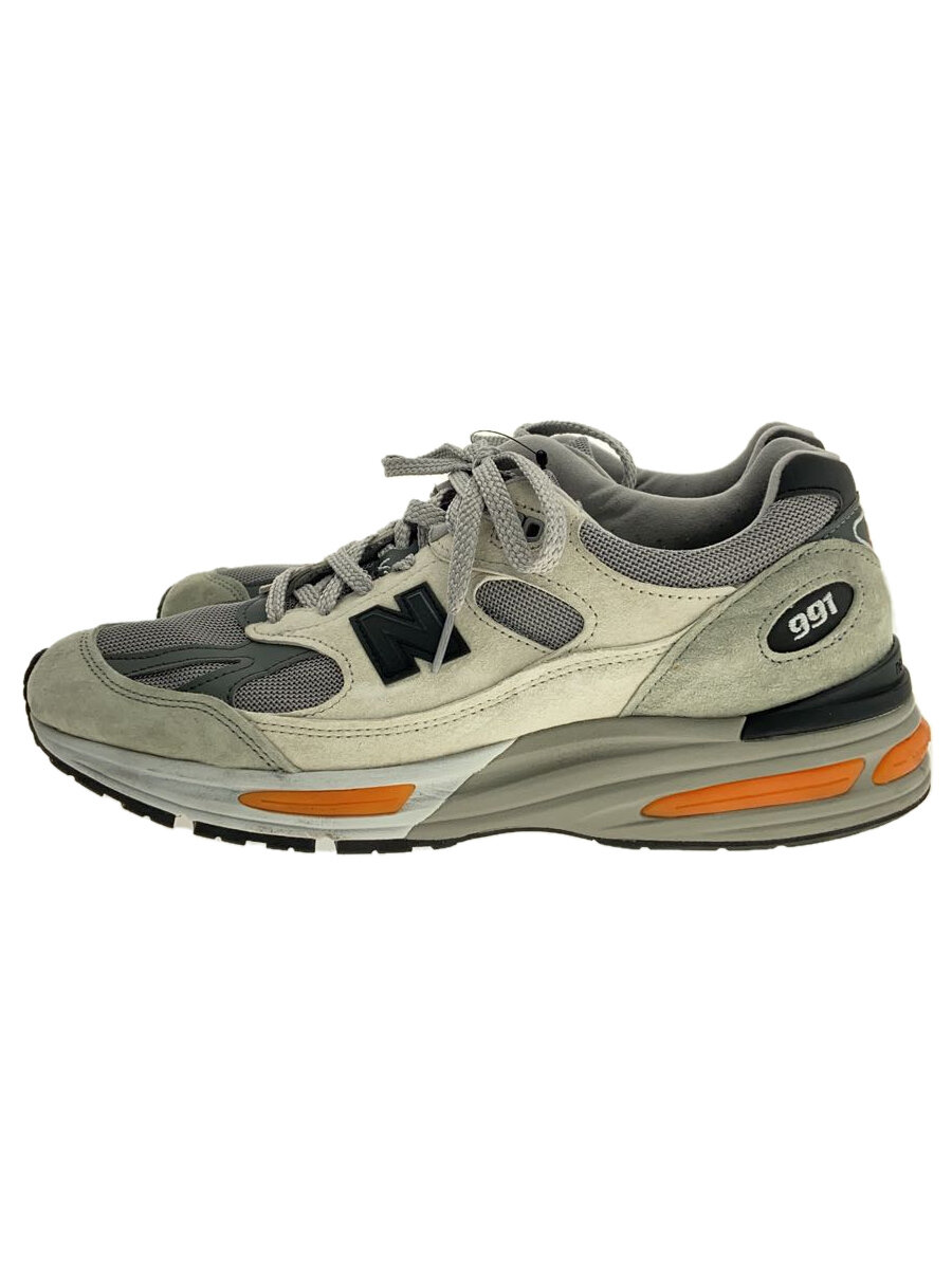 【中古】NEW BALANCE◆991V2/ローカットスニーカー/US8.5/GRY/u991bs2//【シューズ】
