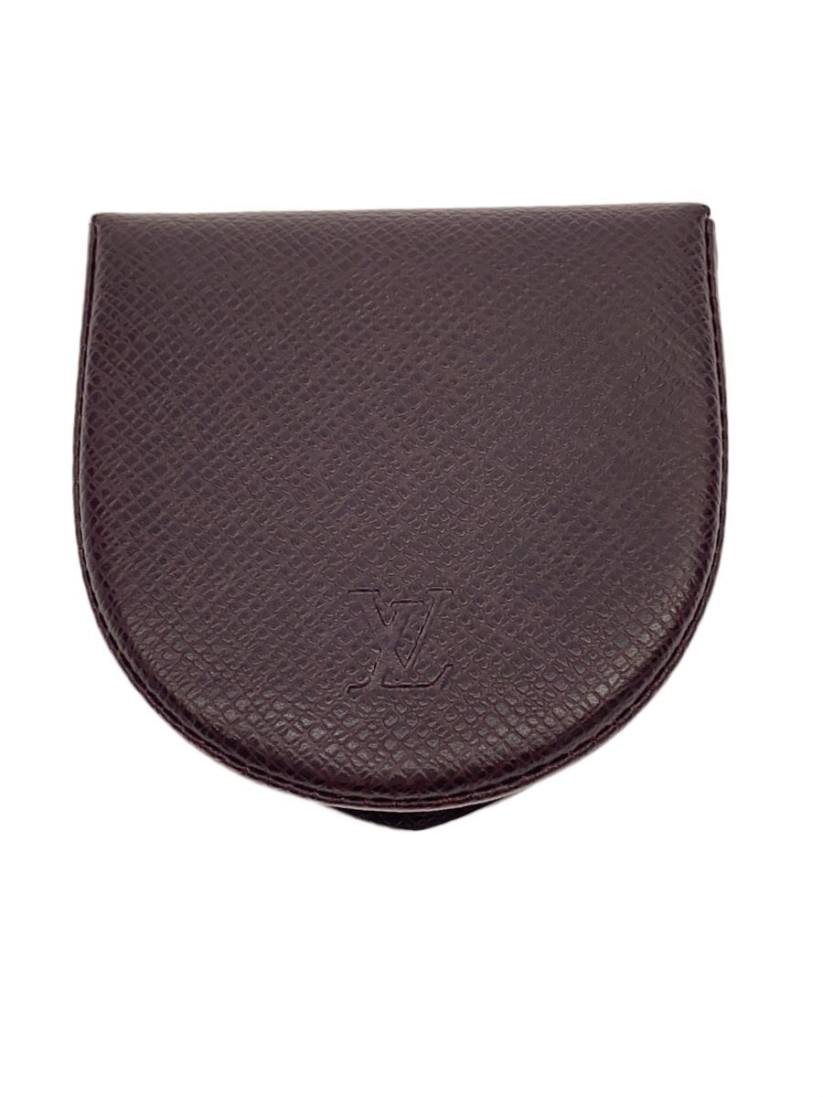 【中古】LOUIS VUITTON◆ポルト・モネ・キュヴェット_引き分けガ/なめし革/BRW/メンズ【服飾雑貨他】