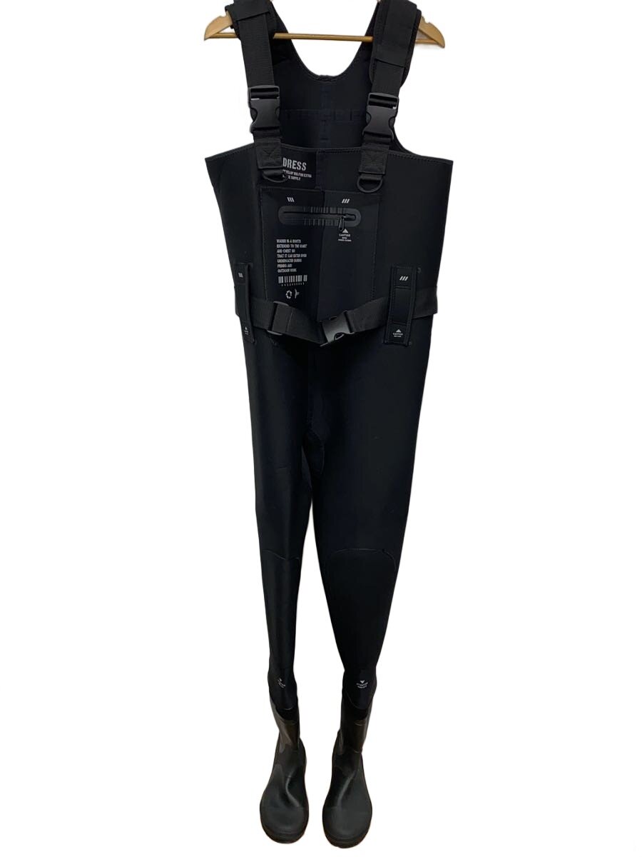 【中古】クロロプレンウェーダー フェルトスパイク/DRESS/ウェアー/L/ウェーダー/黒いこと【運動競技】