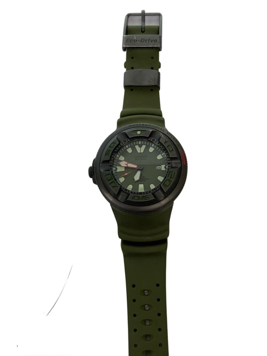 【中古】CITIZEN◆ソーラーウオッチ/アナログ/カーキ/カーキ/B873-R015184【服飾雑貨他】