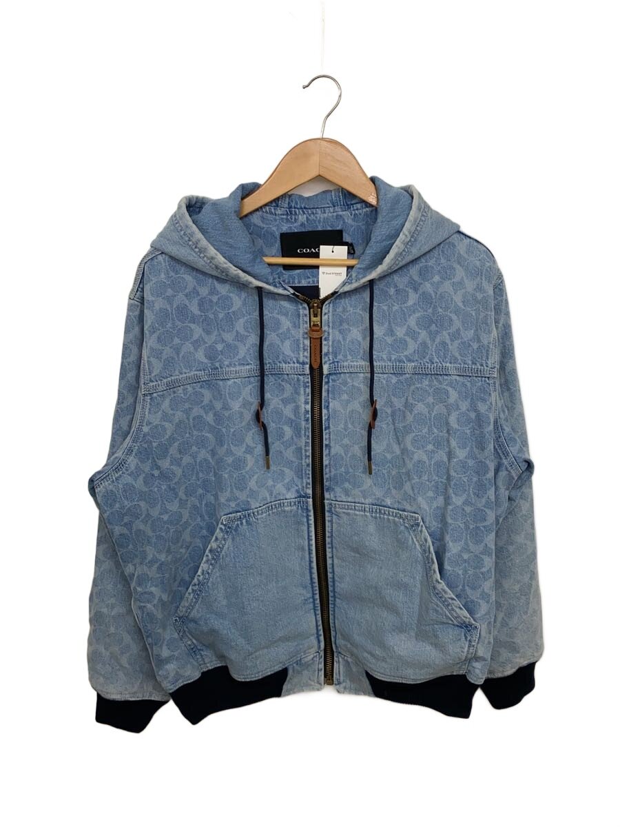 【中古】COACH◆ジャケット/M/コットン/BLU/総柄/CQ880【メンズウェア】|2nd STREET 店