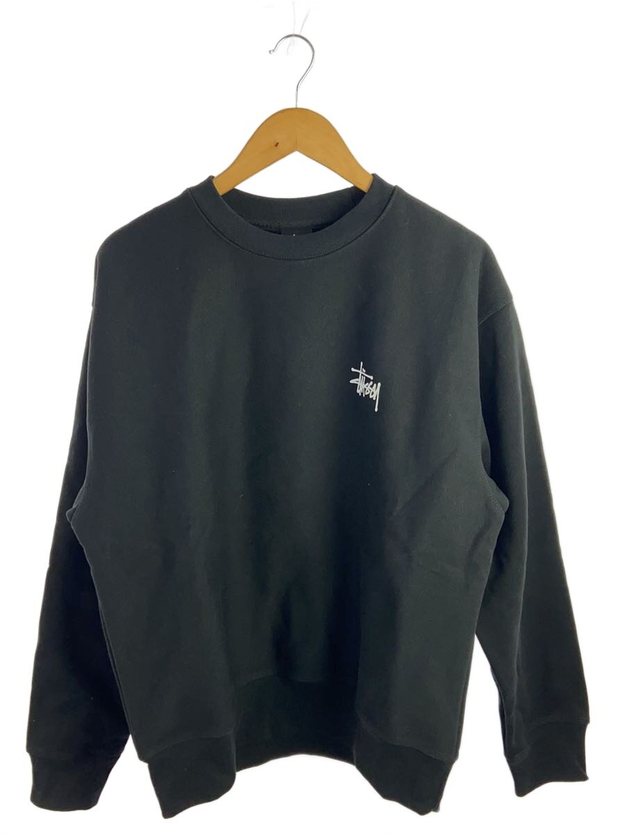 【中古】STUSSY◆Basic Stussy Crew/汗水/L/綿織物/BLK/1915000//【メンズウェア】