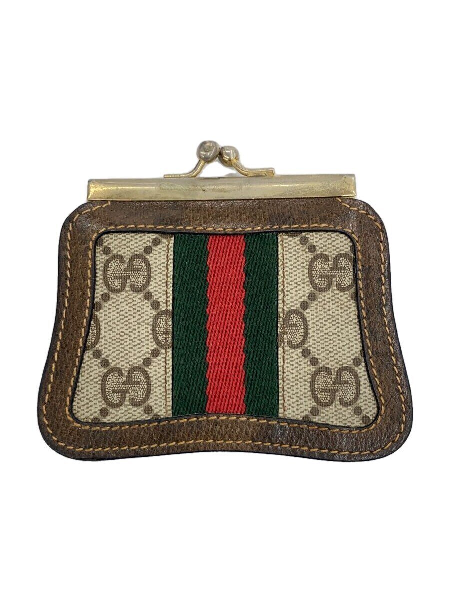 【中古】GUCCI◆コインケース/PVC/BRW/総柄/レディース【服飾雑貨他】