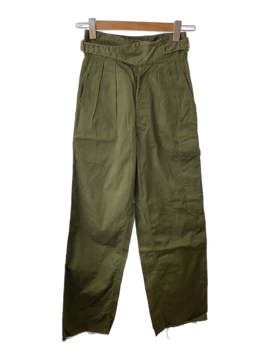【中古】AUSTRALIAN MILITARY◆カーゴパンツ/28/綿織物/KHK/グルカパンツ/60s/胴締め繰り返し欠品/リサイズ【メンズウェア】
