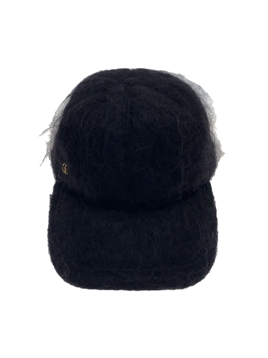 【中古】GUCCI◆モヘヤ野球旗がしら/旗がしら/M/モヘヤ/BLK/無地/レディース/729349【服飾雑貨他】
