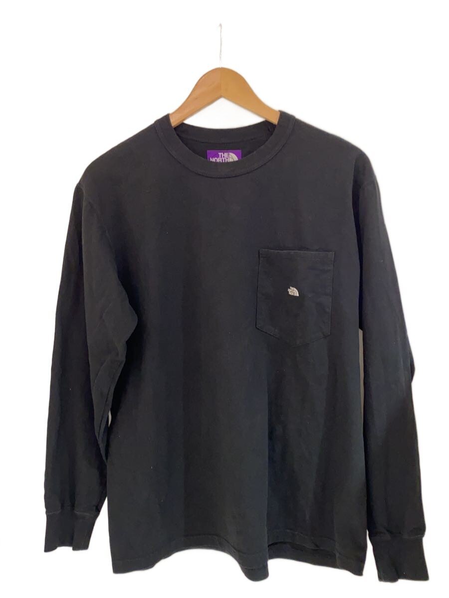 【中古】THE NORTH FACE PURPLE LABEL◆7薬局衡オンス Long Sleeve Pocket Tee/長袖プルオーバー/S/綿織物/BLK/NT3365N//【メンズウェア】