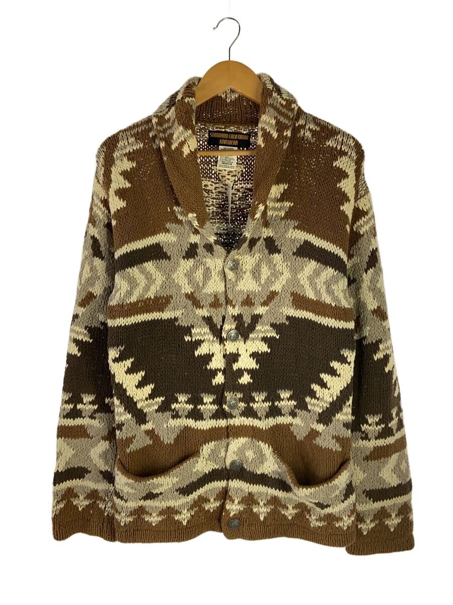 【中古】STANDARD CALIFORNIA◆ジレー(朦々たる)/M/綿織物/BRW/総柄【メンズウェア】