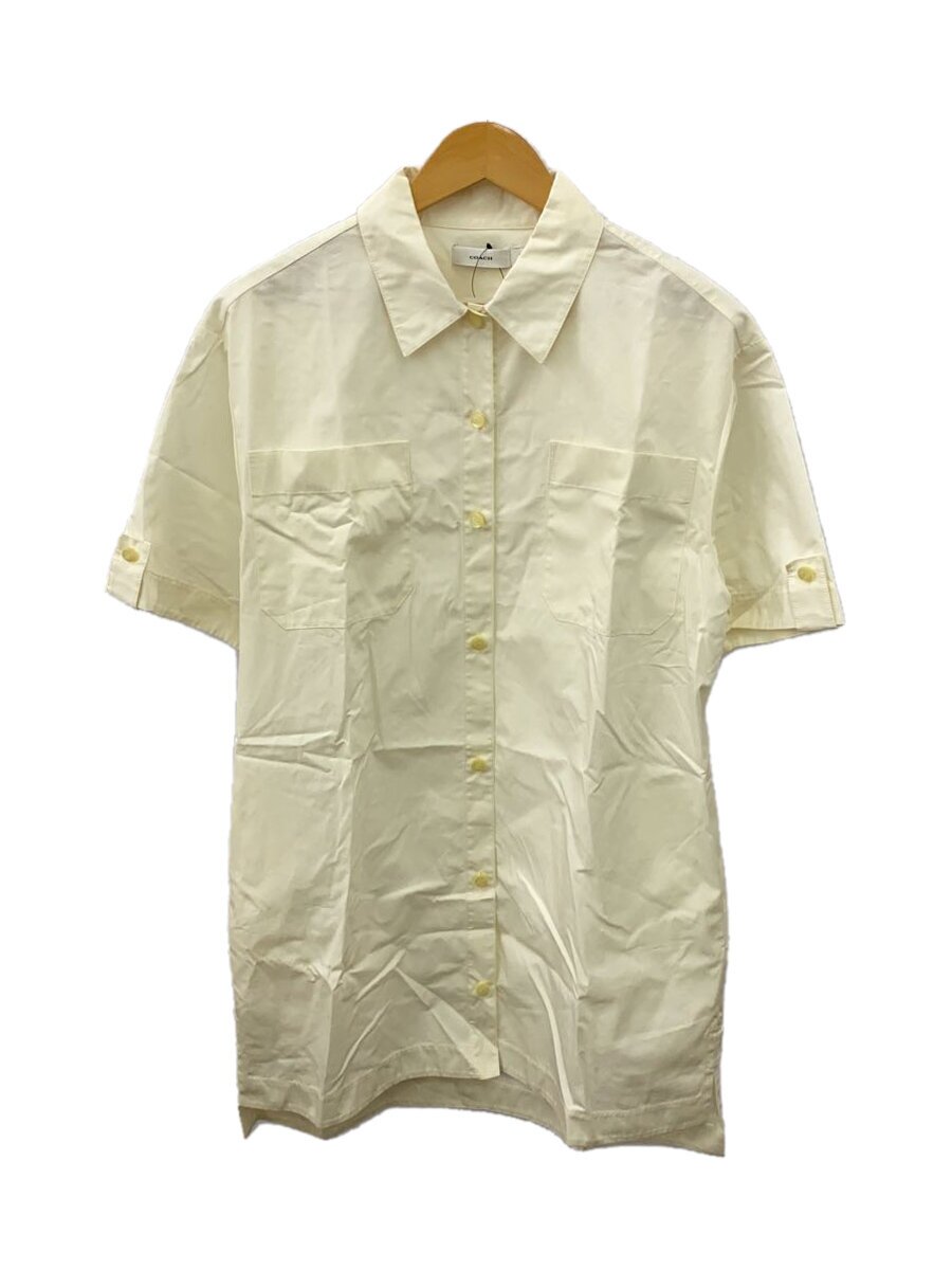【中古】COACH◆プルオーバー衣装/4/綿織物/WHT//【レディース御召しもの】