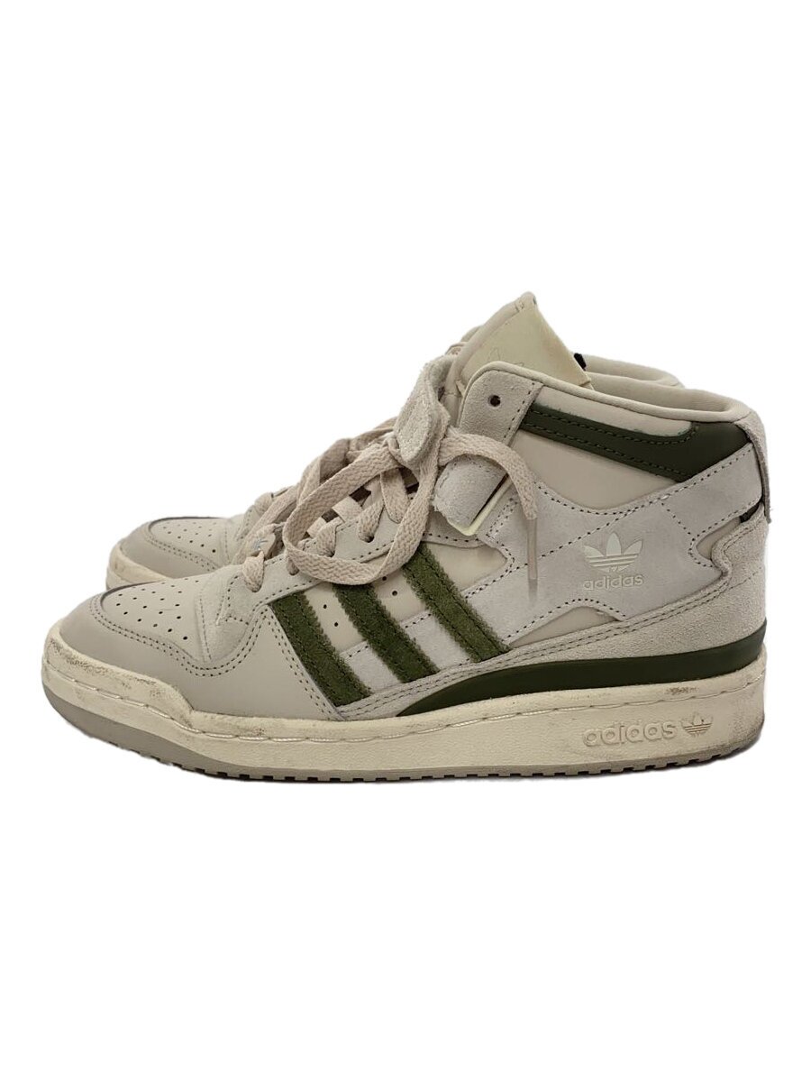 【中古】adidas◆adidas Originals/Forum Mid/フォーラムミッド/ハイカット/クリーム/グリーン/24【シューズ】｜2ｎｄ STREET 店