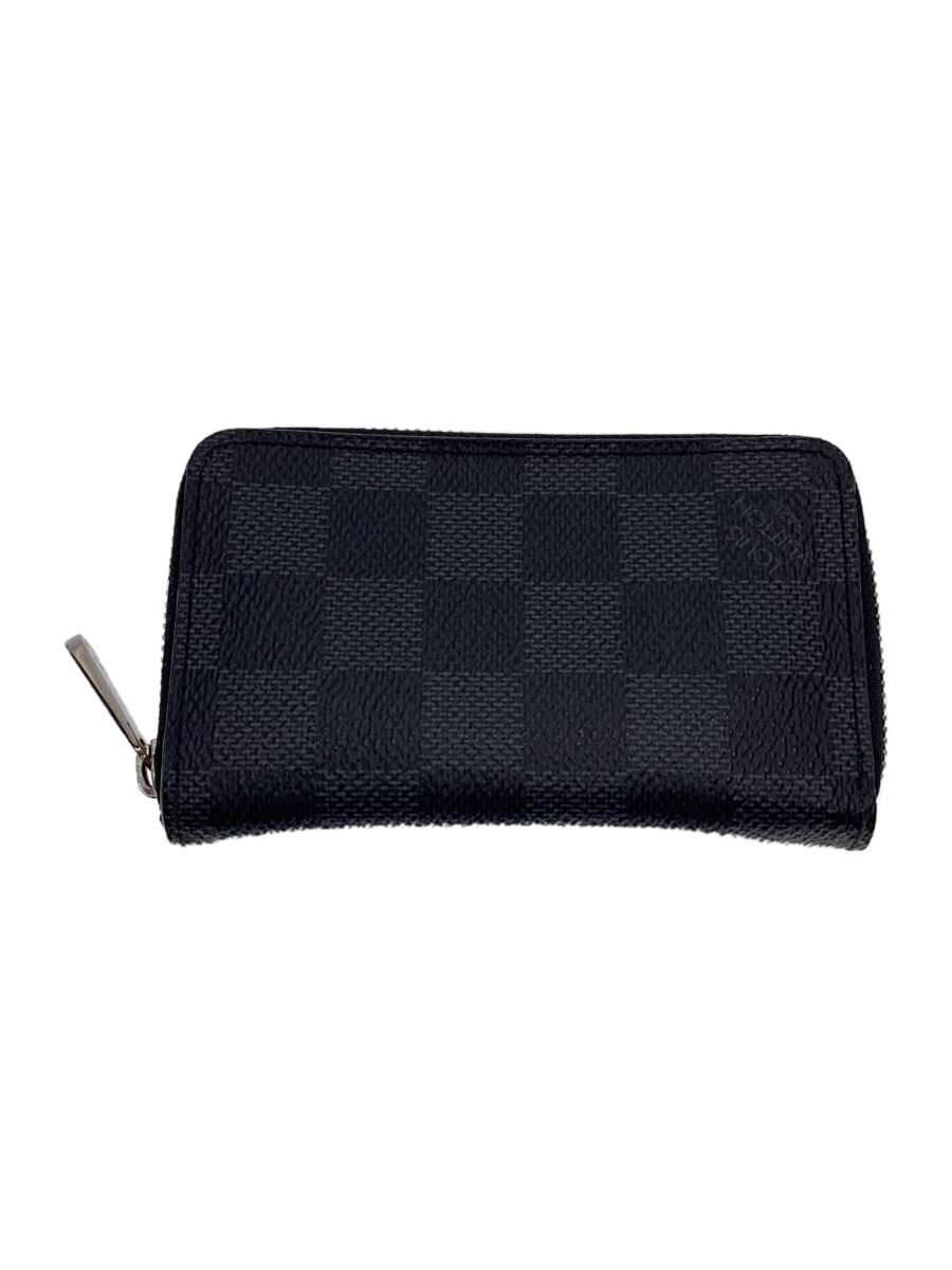【中古】LOUIS VUITTON◆ジッピー・コインパース_ダミエ・グラフィット_BLK/PVC/BLK/メンズ/N63076/MI1196【服飾雑貨他】