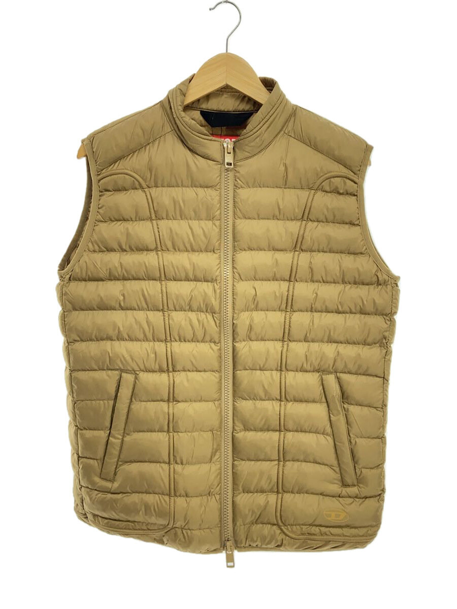 【中古】DIESEL◆ダウンベスト/48/ポリエステル/CRM/無地/w-HAWKYL-SL【メンズウェア】|2nd STREET 店