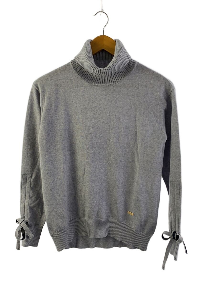 【中古】BLUE LABEL CRESTBRIDGE◆編み物・スウェーター(薄っぺら)/38/羊毛/GRY/55N22-279-07【レディースお召しもの】