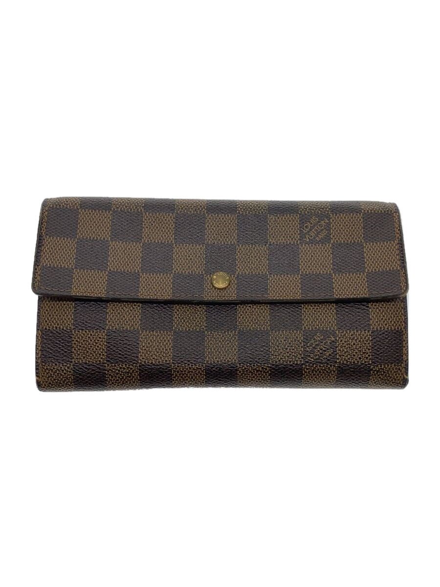 【中古】LOUIS VUITTON◆ポシェット・ポルト・モネ・カルト・クレディ_ダミエ・エベヌ_BRW/PVC/BRW/レディース【服飾雑貨他】｜2ｎｄ STREET 店 14,060円