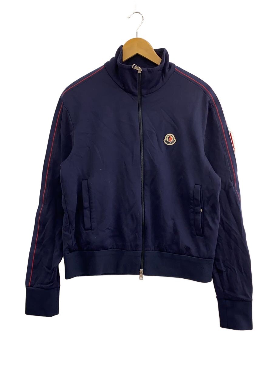 【中古】MONCLER◆MAGLIA CARDIGAN/トラックジャケット/M/ポリエステル/BLU/毛羽立ちあり【メンズウェア】｜2ｎｄ STREET 店