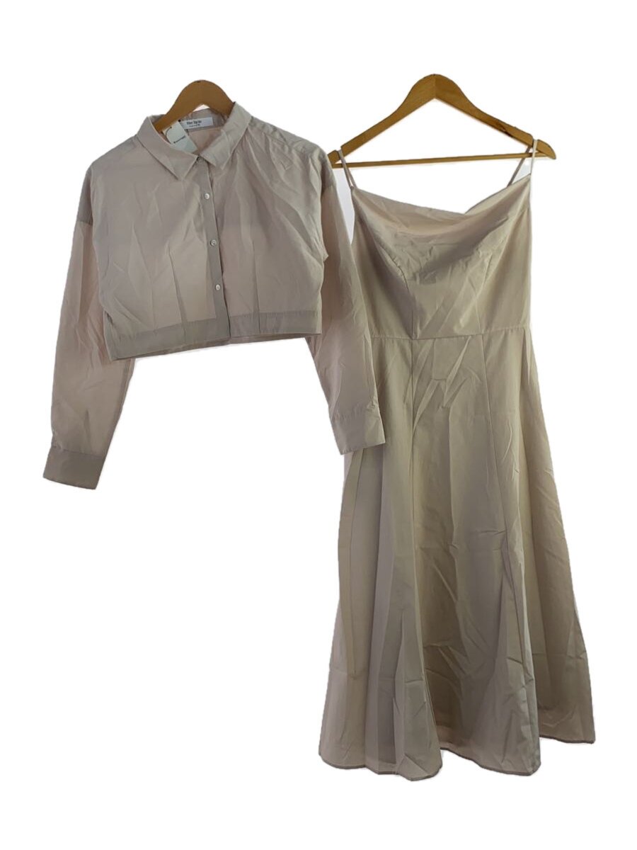 【中古】Her lip to◆25SS/Draped Shirt Dress Set/ポリエステル/BEG/1251305070【レディース御召しもの】