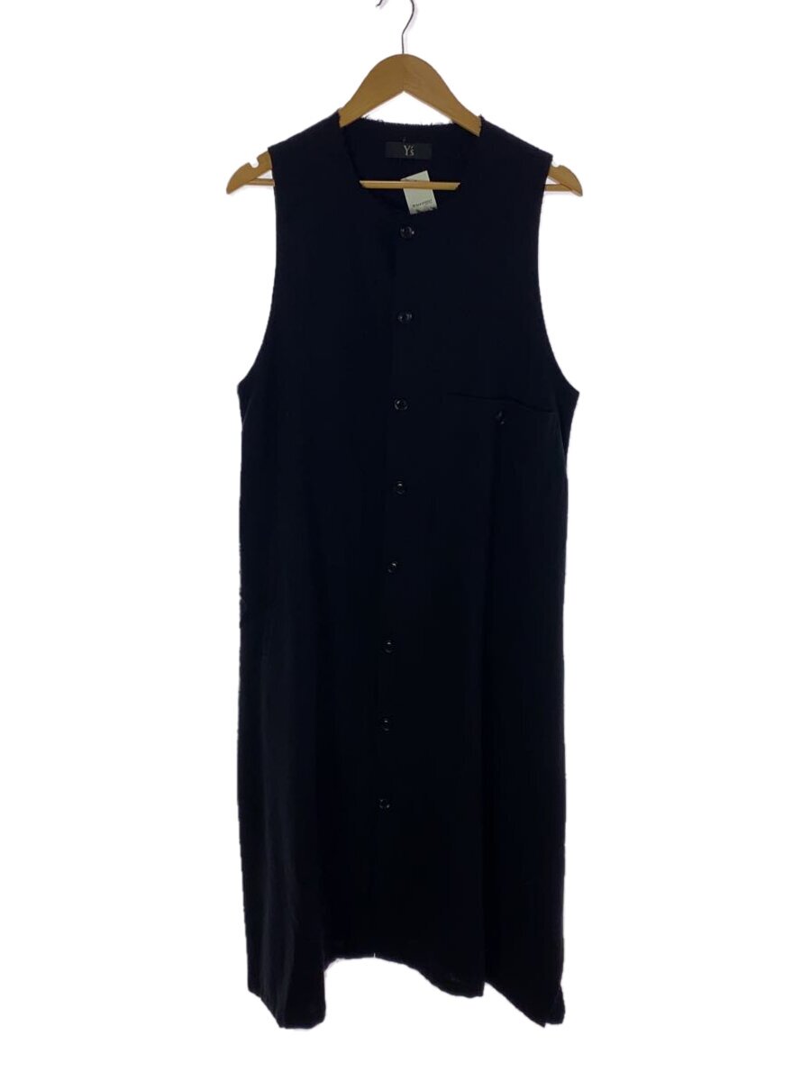 【中古】Y’s◆ノースリーブ衣装/2/羊毛/BLK/無地/YR-D13-102//【レディース御召しもの】