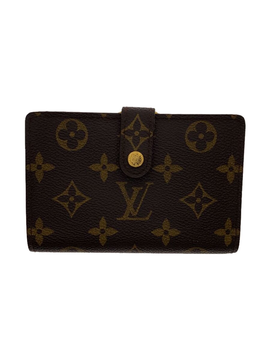 【中古】LOUIS VUITTON◆ポルト・モネ・ビエ・ヴィエノワ_モノグラム・帆布_BRW/PVC/BRW/メンズ【服飾雑貨他】