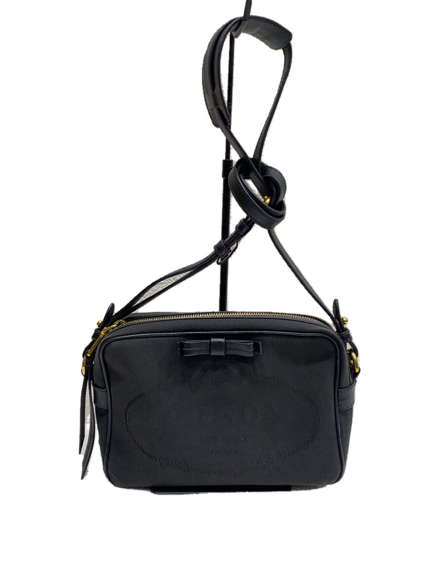 【中古】PRADA◆ショルダーバッグ/キャンバス/BLK/1BH089/斜めがけショルダー//【バッグ】|2nd STREET 店
