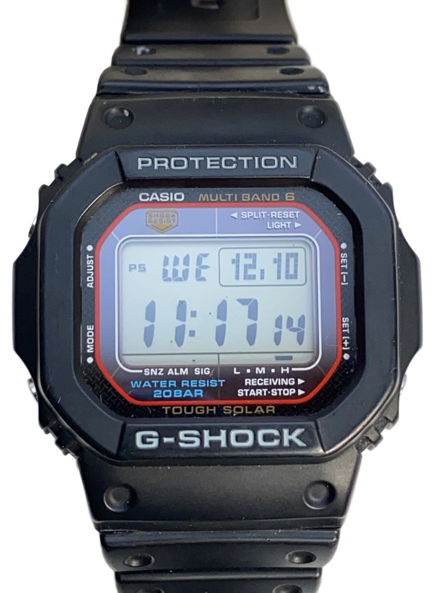 【中古】CASIO◆ソーラーウオッチ_G-SHOCK/デジタル/--/BLK/BLK【服飾雑貨他】