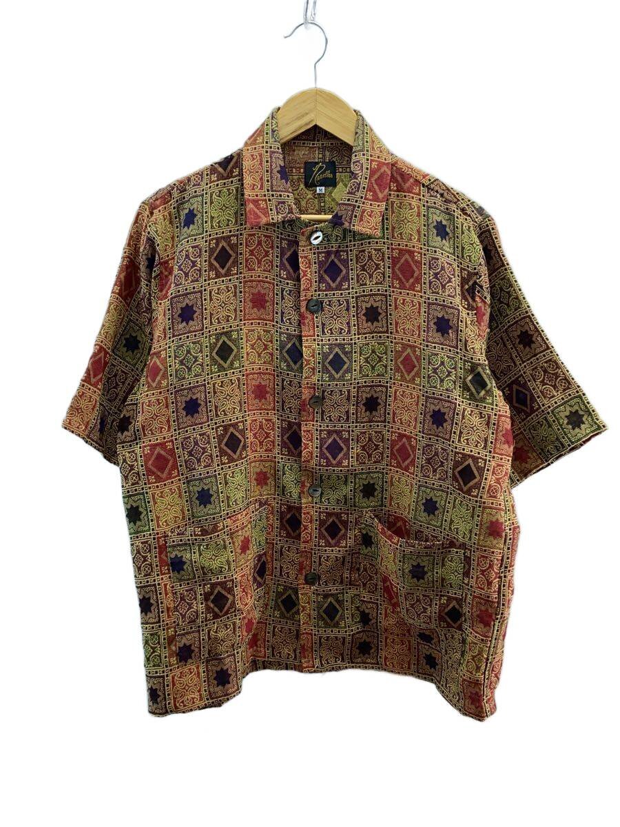 【中古】Needles◆CABANA SHIRT/半袖プルオーバー/M/ポリエステル/総柄【メンズウェア】