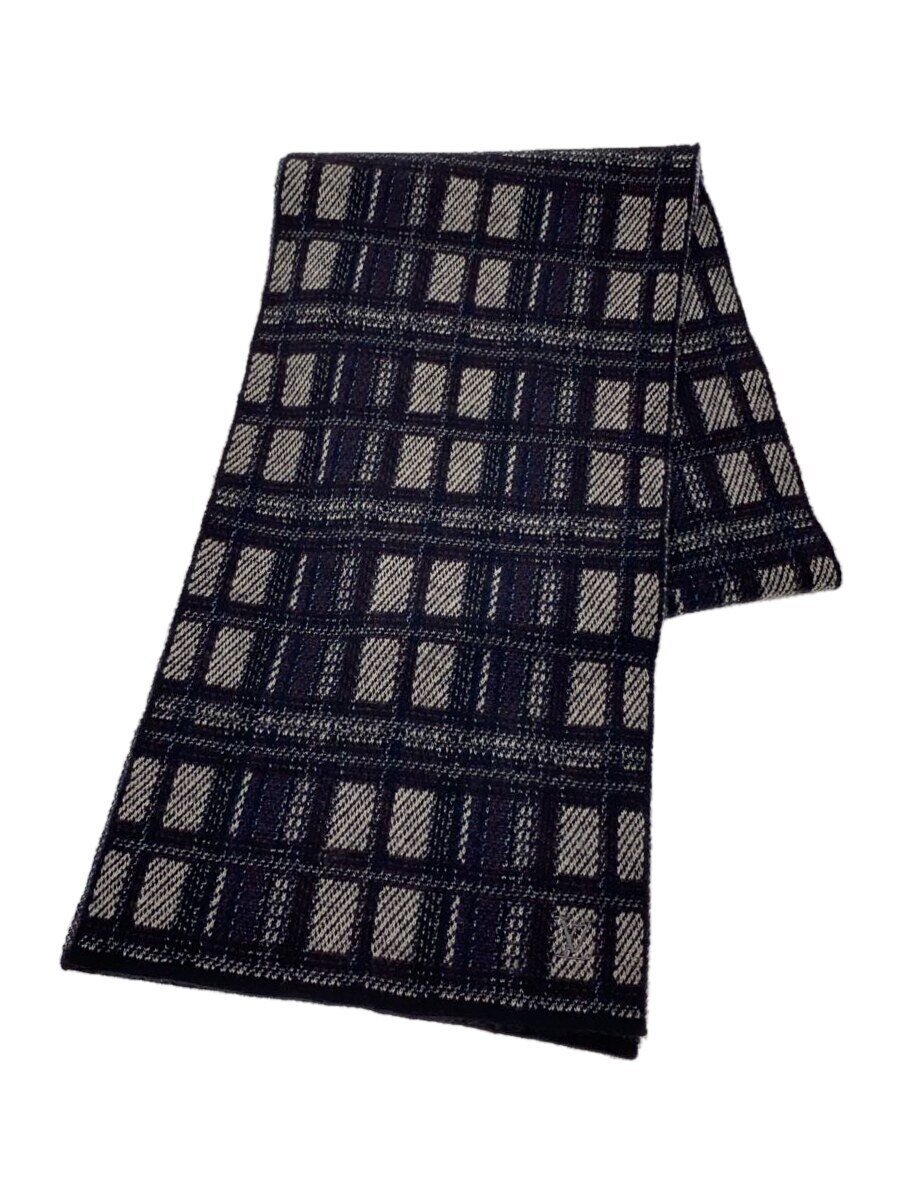 【中古】LOUIS VUITTON◆えり巻き/カシミヤ/BLK/照合のしるし/メンズ//【服飾雑貨他】