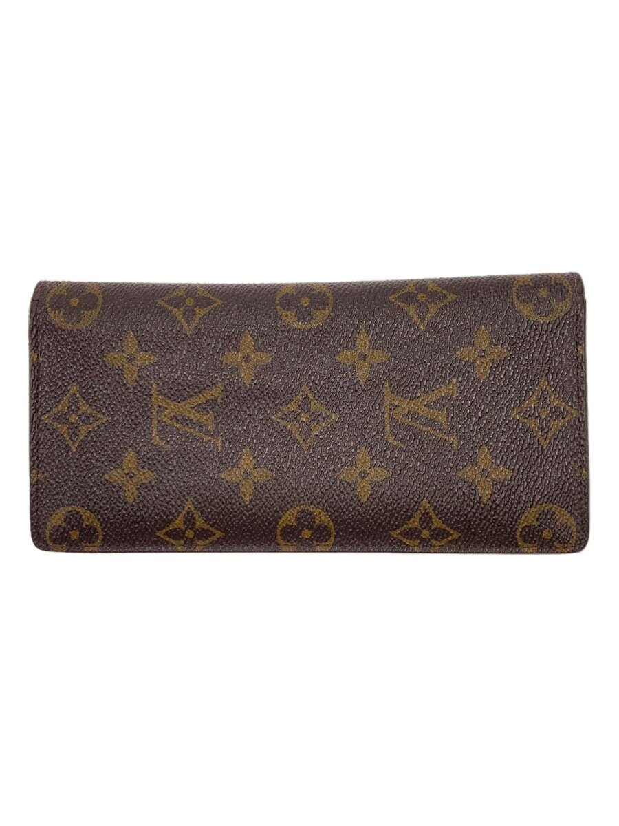 【中古】LOUIS VUITTON◆ポルト・フォイユ・ブラザ_モノグラム・キャンバス_BRW/PVC/BRW/レディース【服飾雑貨他】