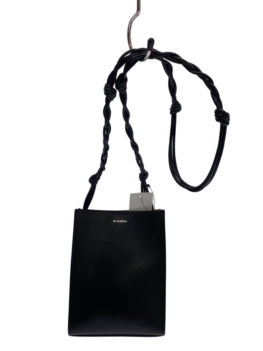 【中古】JIL SANDER◆ショルダーバッグ/--/BLK【御徒面子】