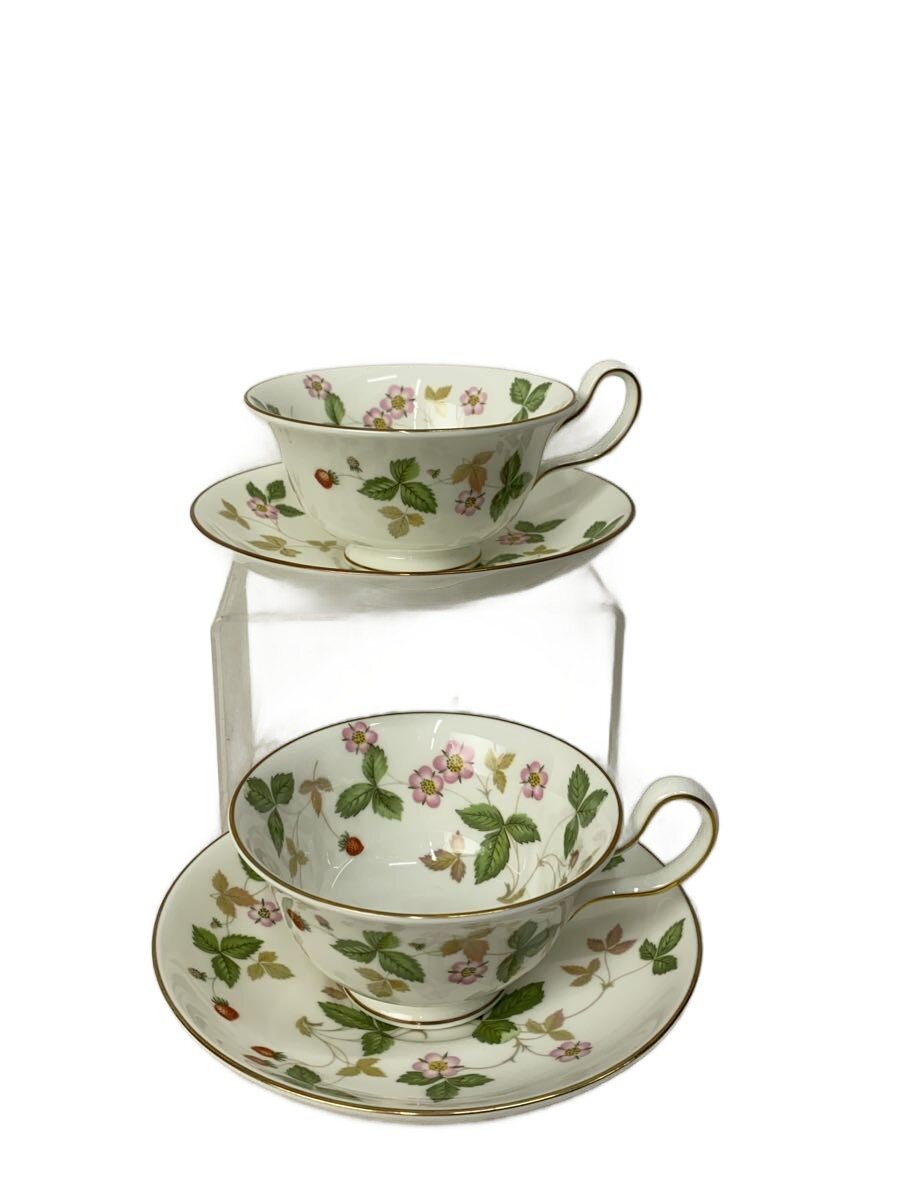 【中古】WEDGWOOD◆カップ&ソーサー/2点セット/WHT【キッチン用品】