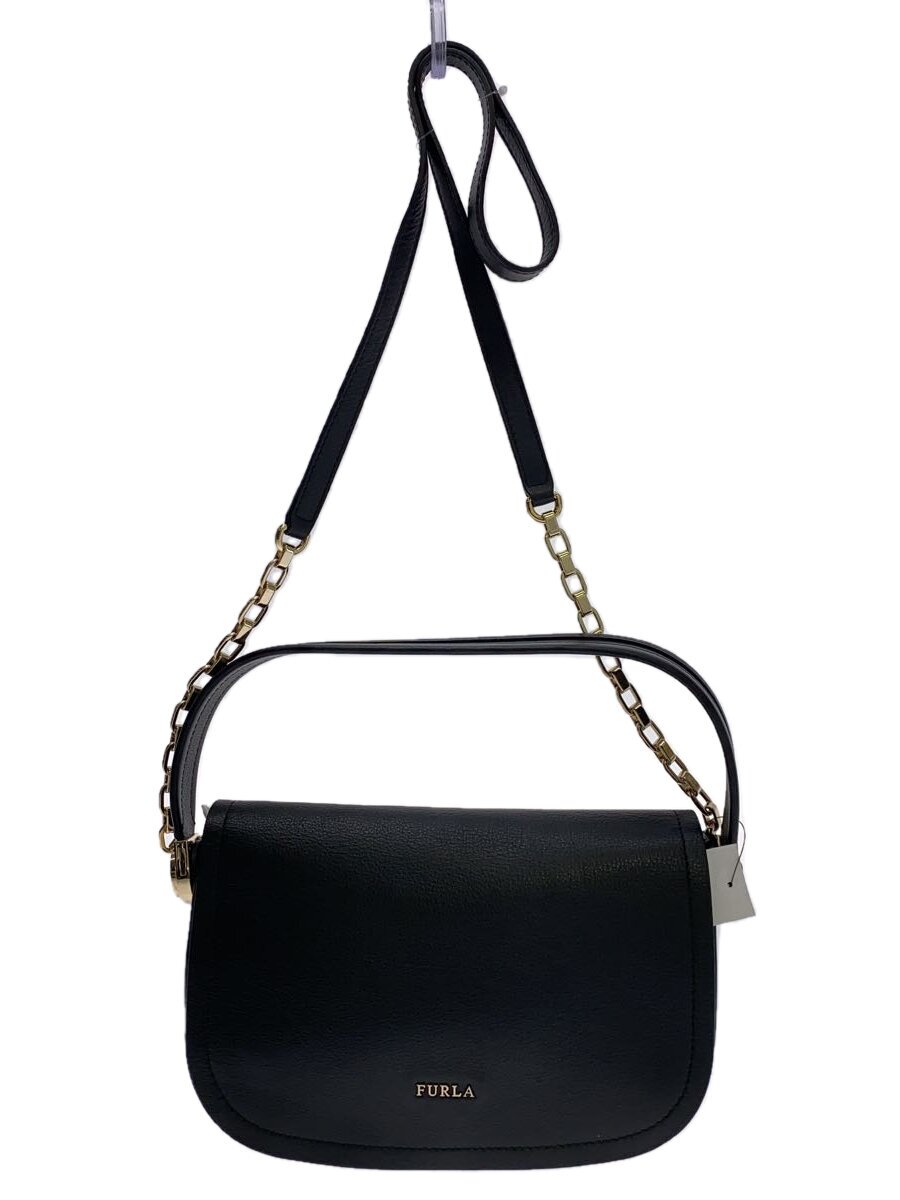 【中古】FURLA◆2way チェーンショルダーバッグ/レザー/F6609/オールレザー【バッグ】|2nd STREET 店