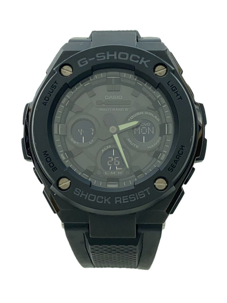 【中古】CASIO◆ソーラーウオッチ・G-SHOCK/デジアナ/黒いこと/黒いこと/GST-W300G-1A1JF【服飾雑貨他】