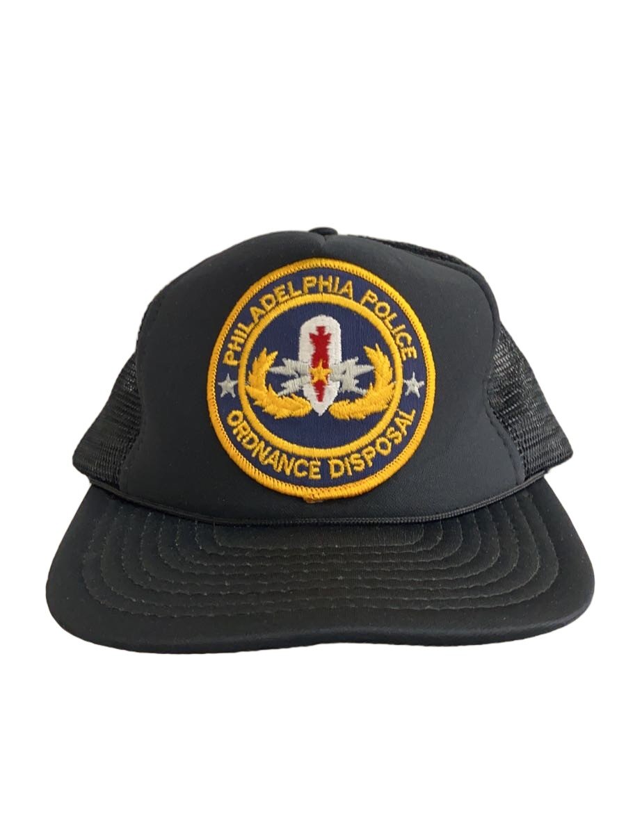 【中古】R\u0026R/PHILADELPHIA POLICE/メッシュ鳥打ち帽/ONE/ポリエステル/BLK/メンズ【服飾雑貨他】