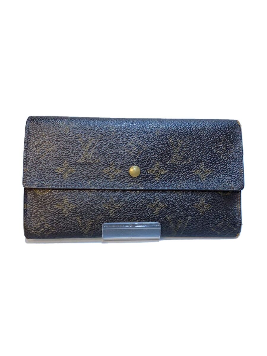 【中古】LOUIS VUITTON◆1)ポルト・トレゾール・インターナショナル_モノグラム・キャンバス//【服飾雑貨他】