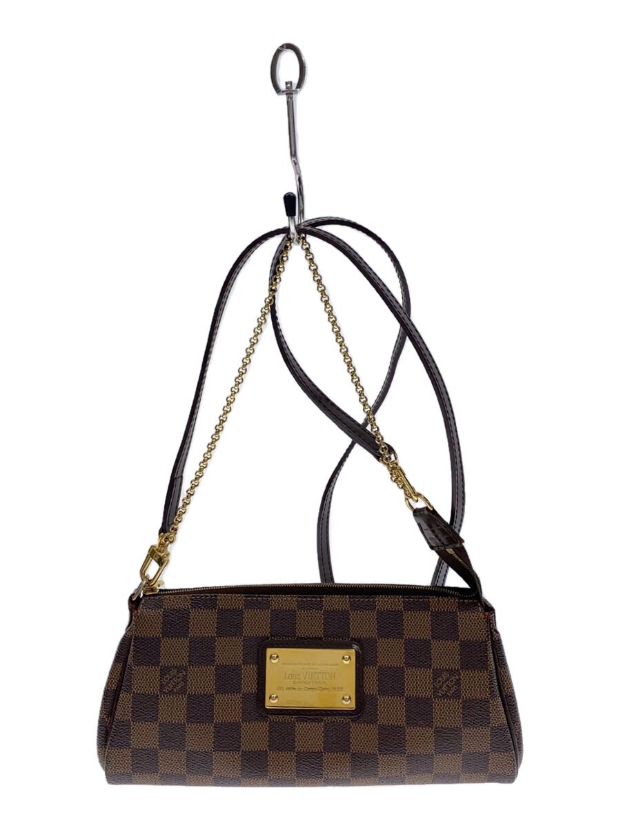 【中古】LOUIS VUITTON◆エヴァ_ダミエ・エベヌ_BRW/PVC/BRW【御徒面子】