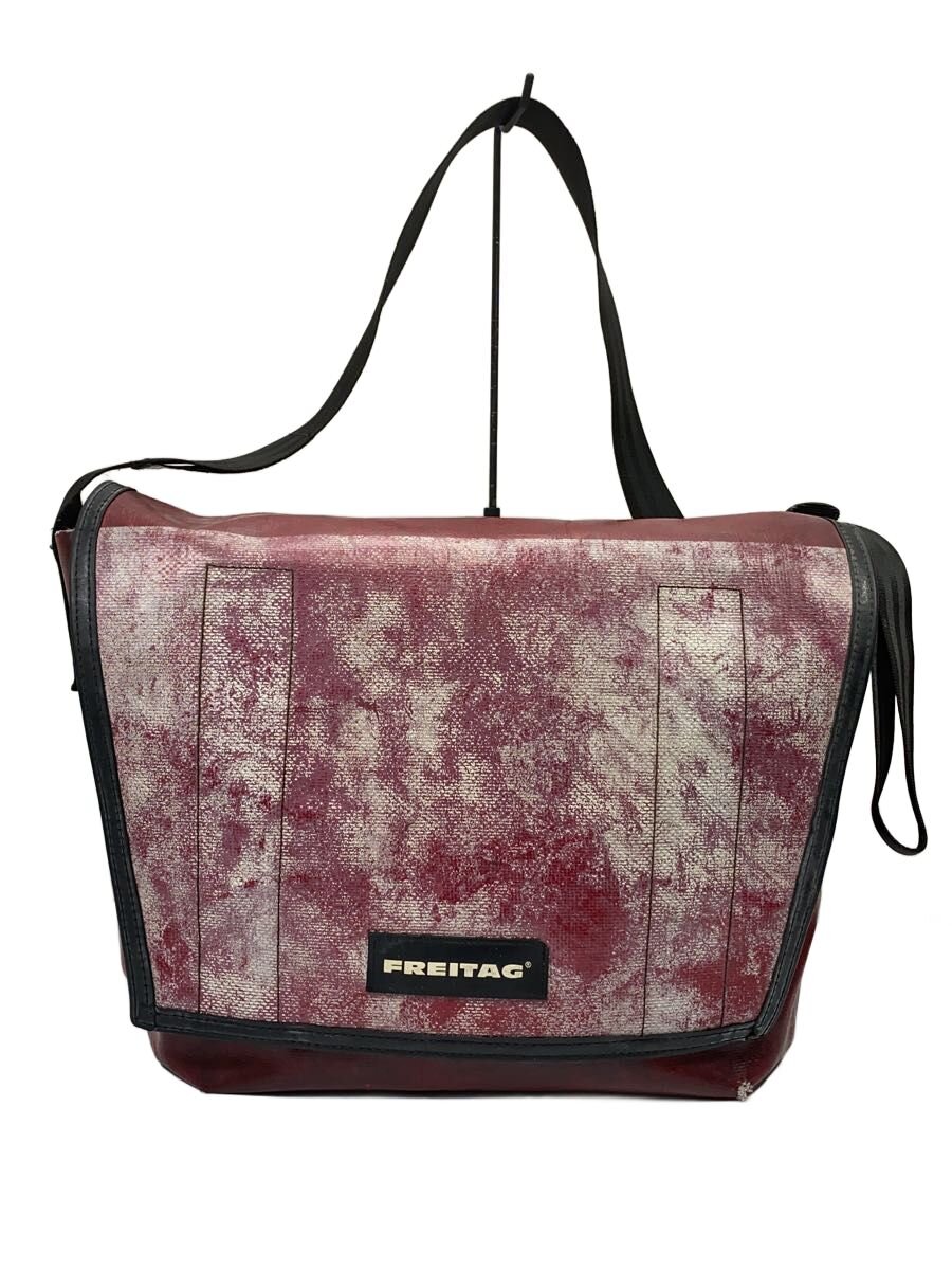 【中古】FREITAG◆ショルダーバッグ/--/RED/無地【御徒面子】