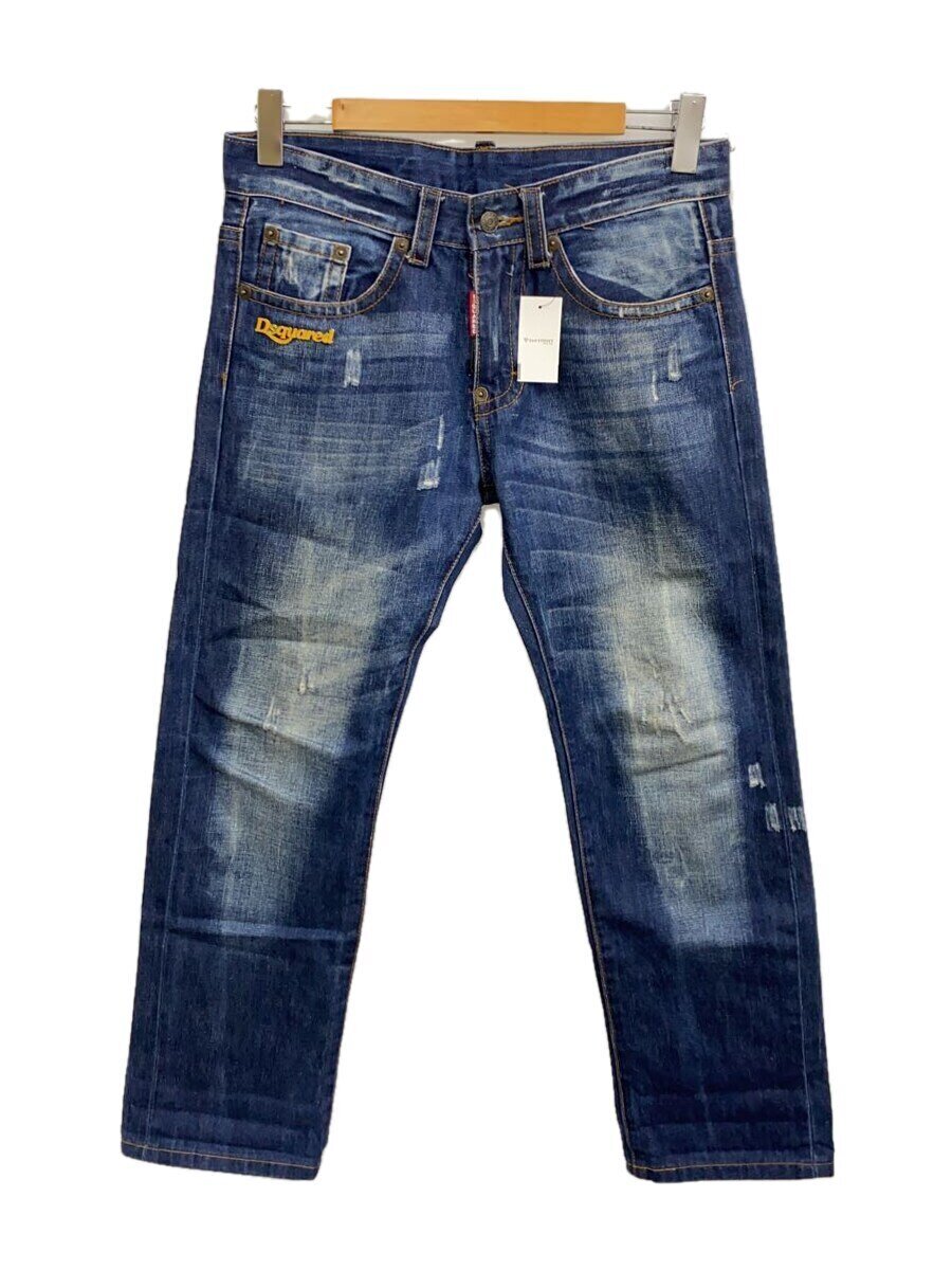 【中古】DSQUARED2◆下つ方/32/綿織物/BLU【メンズウェア】