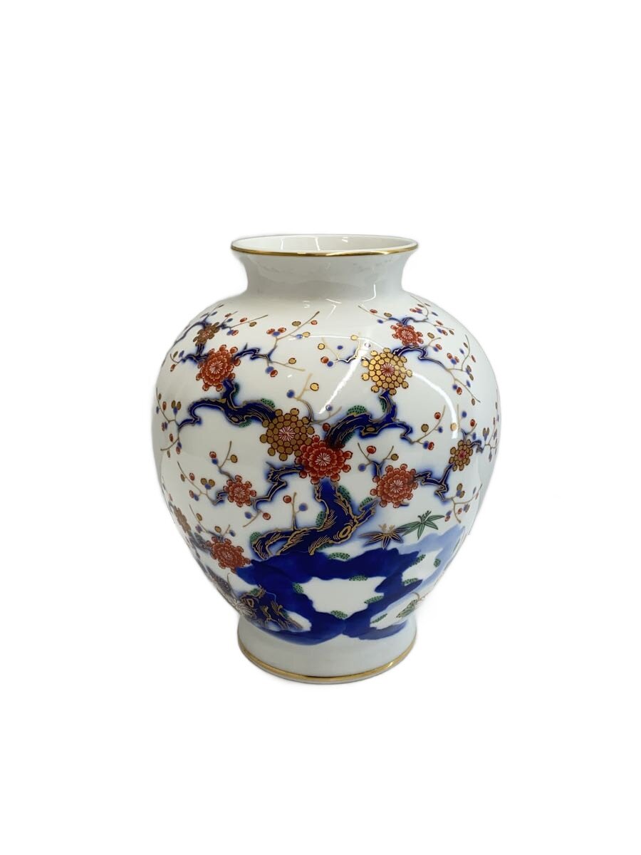 楽天市場】【中古】深川製磁 花瓶 金彩瑠璃牡丹 宮内庁御用達 有田焼