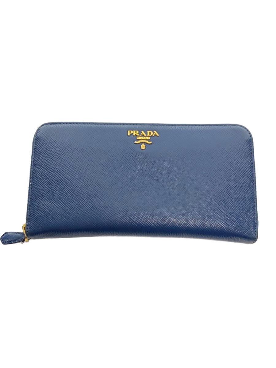 【中古】PRADA◆長サイフ/牛皮/NVY/レディース【服飾雑貨他】