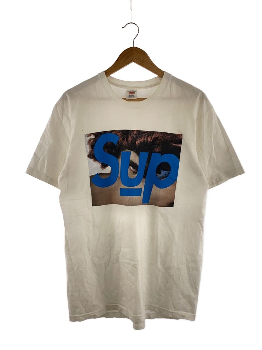 【中古】Supreme◆×UNDERCOVER/プルオーバー/L/綿織物/WHT【メンズウェア】
