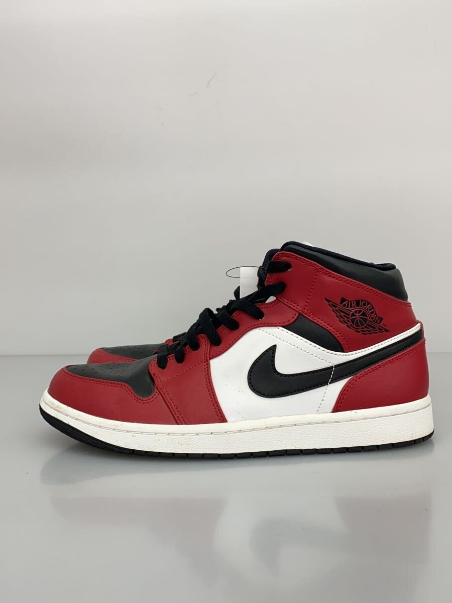 【中古】NIKE◆AIR JORDAN 1 MID/28.5cm/RED【シューズ】｜2ｎｄ STREET 店
