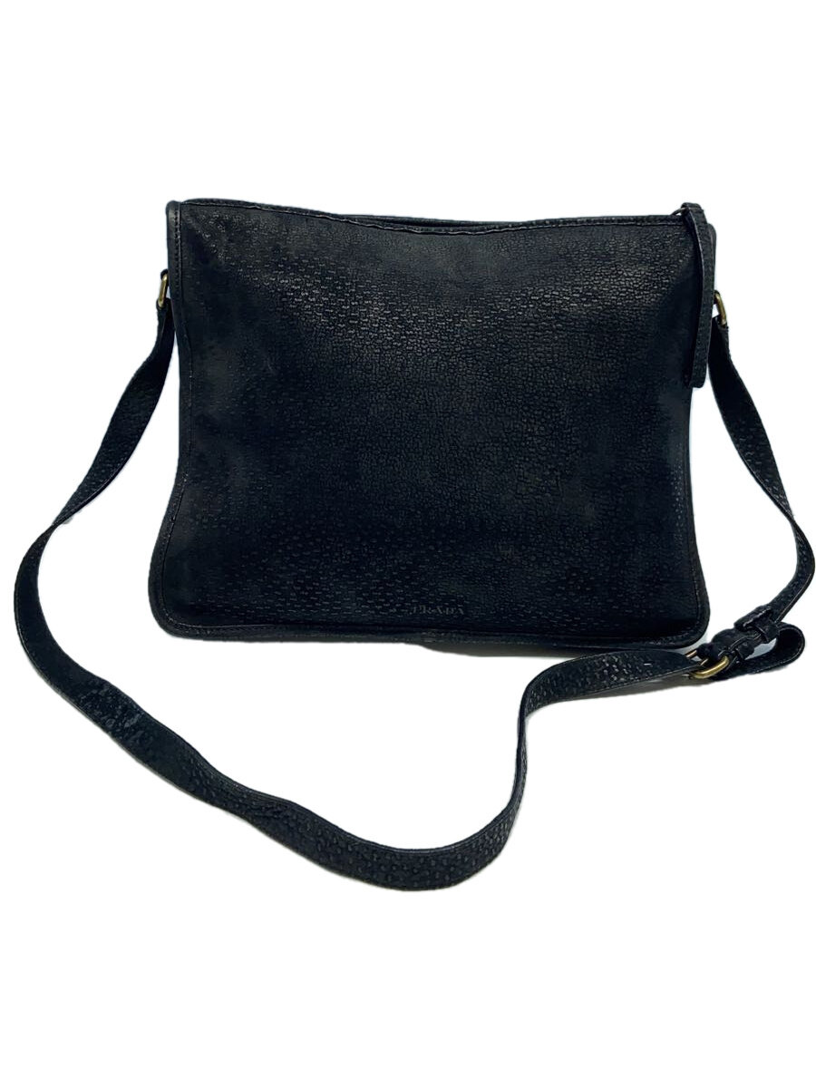 【中古】PRADA◆プラダ/ショルダーバッグ/スウェード/黒いこと//【御徒面子】