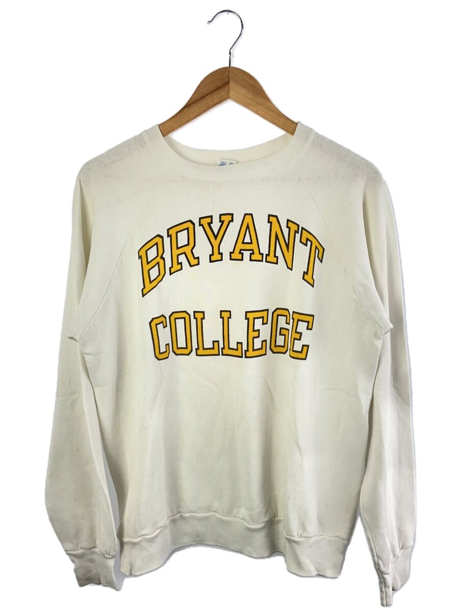 【中古】Champion◆80ｓ/bryantcollege/汗水/XL/ポリエステル/WHT【メンズウェア】