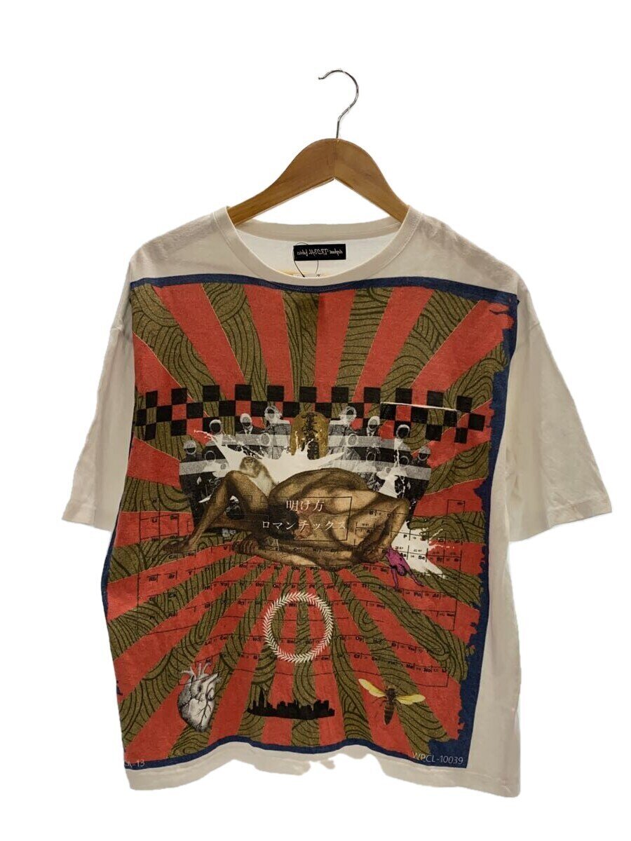 【中古】elephant TRIBAL fabrics◆プルオーバー/--/綿織物/WHT/刷り上げる【メンズウェア】